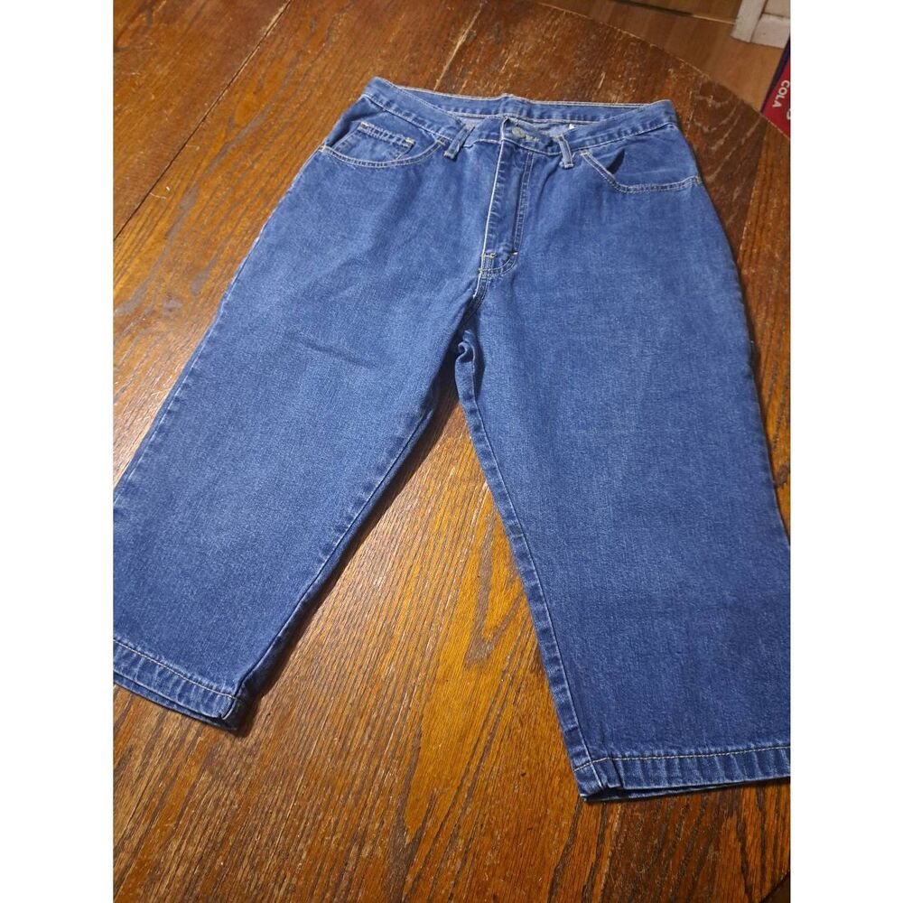 Size 11-12 Brighton Blues Denim Blue Jean Capris Skimmers Pedal Pushers Shorts